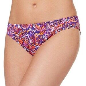 Ralph Lauren Women's Bikini Bottom Paisley Sz 4 Purple Orange $46